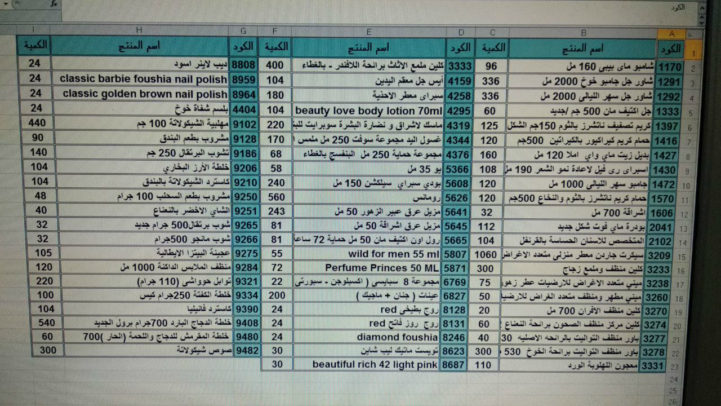 عربية منتجات ماي واي فرع الشرقية يوم السبت 24 مارس